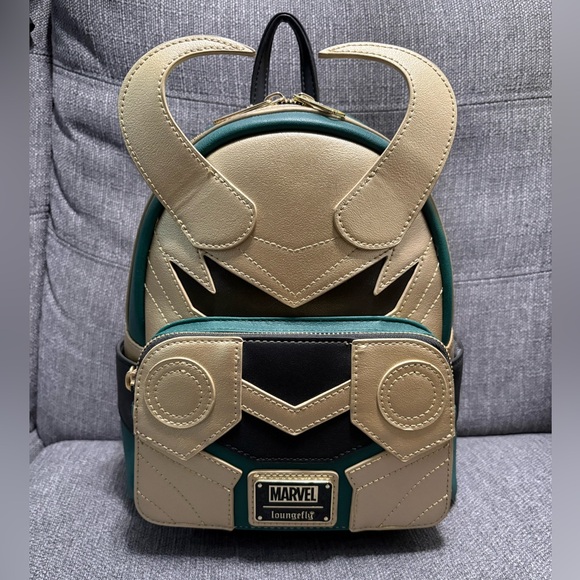 Marvel Loungefly Loki Mini Backpack - Picture 1 of 3